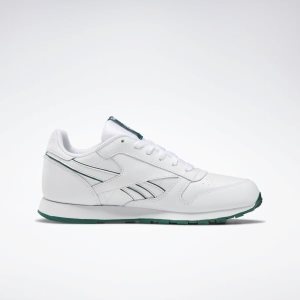 Reebok Classic Leather Turnschuhe Kinder - Grün/Weiß - DE 598-TIP